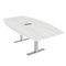 Skutchi Designs 45.25 in W, 84 in L, 29 in H, Engineered Wood Top, White HAR-BOT-46x84-T-ELEC-WHCYPRESS - alternate 1